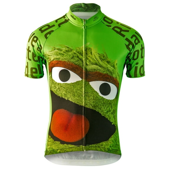 Brainstorm Gear Mens Oscar the Grouch Cycling Jersey - SSOG-M