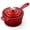 Red, variant on Walchoice 1QT Sauce Pan, Enameled Cast Iron Saucepan Dutch Oven Pot with Lid, 1 Quart Small Cooking Sauce Pot, Nonstick & Oven Safe - Orange