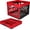 Red, variant on Collapsible Milk Crate 25L (6.6 Gal), 50 lb Capacity Heavy Duty Folding Crate – Stackable Storage Crates with File Rails, Plastic Collapsible Crates - Red