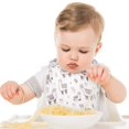 thumbnail image 3 of LNKOO Premium, Organic Cotton Toddler Bibs, Unisex 3-Pack Extra Large Baby Bibs for Girls Perfect Baby Shower Gift for Feeding, Drooling and Teething, 3 of 6