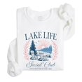 thumbnail image 7 of Lake Life Social Club Sweatshirt for Women & Kids Cozy Lake House Crewneck Pullover White Sweatshirt Adult X-Large, 7 of 7