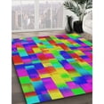 thumbnail image 3 of Ahgly Company Machine Washable Indoor Rectangle Transitional Medium Violet Red Pink Area Rugs, 5' x 8', 3 of 7