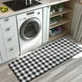 thumbnail image 3 of Black White and Gray Checkerboard Pattern Kitchen Rug Mat,Kitchen Runner Rugs Non Skid Washable,Decorative Kitchen Floor Mats for Kitchen,Sink,Laundry,17"x47.2", 3 of 7