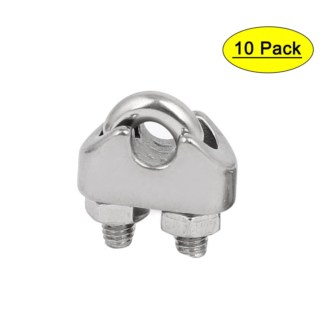 10PCS M10 Wire Rope Clip Cable Clamps 304 Stainless Steel 
