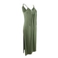 thumbnail image 2 of Miken Women's Lace-Up Dress Swim Cover-Up (XL, Four Leaf), 2 of 3