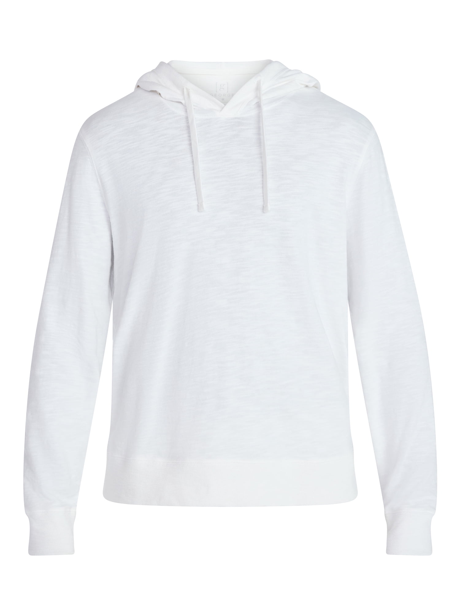 George Men's and Big Men's Slub Hoodie with Long Sleeves, Size S-3XL