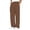 Brown, variant on Versatile Casual Pants with Zip Opening for Effortless Style and Comfort Poplin Pants