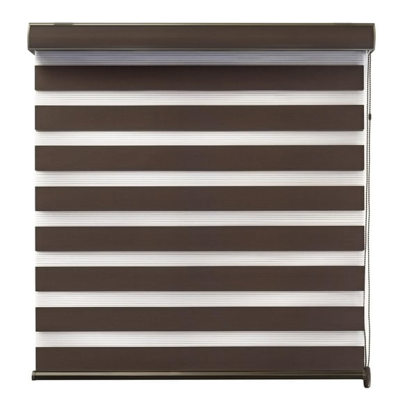 DecoKing Persiana para Ventana Sheer Elegance Enrollable Horizontal 140cm ancho x 220cm alto Chocolate