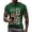 Dark Green, variant on Men's Waffle Texture Patriotic Graphic Tee USA 250 Years Shirt 250th Anniversary USA Shirt Casual Independence Day T Shirt