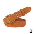 thumbnail image 4 of Retro Suede Belt Ladies Jeans Belt Women Fashion Dress Belt with Gold Buckle, 4 of 7