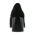 thumbnail image 3 of Journee Womens Malleah Loafer Style Stacked Heel Pumps, Widths Available, 3 of 10