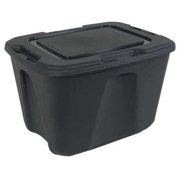 Homz Storage Tote,Gray,Polypropylene 6518GRMC.08