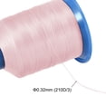 thumbnail image 5 of Uxcell 1312 Yards 210D/0.32mm Extra Strong Bonded Polyester Thread (Light Pink), 5 of 6