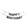 thumbnail image 1 of Conjunto de tarjetas de papel doradas Cateissary de 16,4 pies para fiesta de cumpleaños, 1 of 6