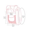 thumbnail image 2 of Portabebés transpirable de verano, portabebés ajustable de malla 3D con bolsillo, correas gruesas de secado rápido para los hombros para piscina y playa, 2 of 5