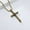 Gold Color, variant on Skull Gothic Cross Necklace for Men Women 14K Yellow Gold Punk Cross Pendant Necklace Jewelry Gift