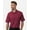 Wine, variant on Harriton M105 Men's Maverick CVC Pique Polo-Red-S