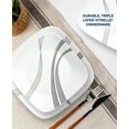 thumbnail image 5 of Corelle Urban Arc 16-Piece Square Glass Dinnerware Set (Service for 4), 5 of 6