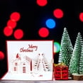 thumbnail image 3 of 3D Christmas Greeting Card Portable Folding Three-dimensional Blessing Message Card for Christmas Holiday, 3 of 7