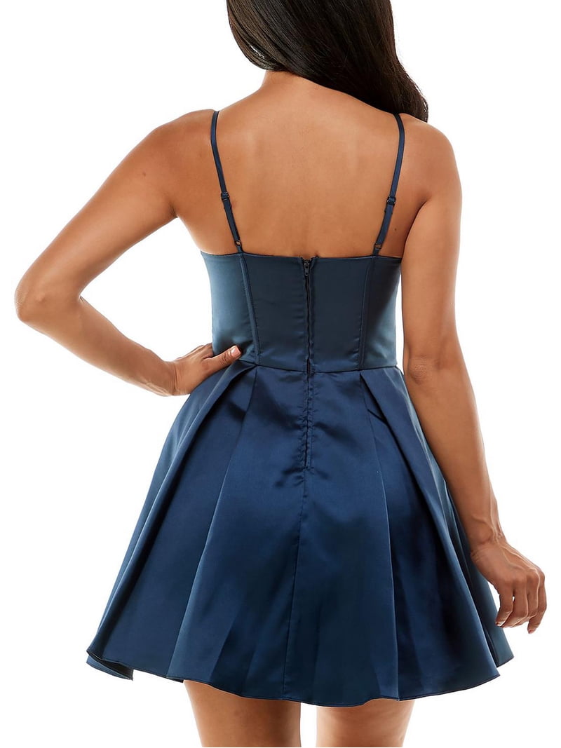 B. Darlin Womens Juniors Satin Corset Seamed Fit & Flare Dress - Walmart.com B. Darlin Womens Juniors Satin Corset Seamed Fit & Flare Dress - Walmart.com
