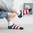thumbnail image 2 of Naloa USA Canada Flag Ankle Socks for Women Non Slip Socks No Show Socks Classic Low Cut Casual Socks Casual Socks, 2 of 7