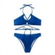thumbnail image 1 of Conjuntos de bikini Prolriy para mujer, bikini de moda para mujer, dos trajes de baño de playa para mujer, trajes de baño para mujer, azul L, 1 of 7