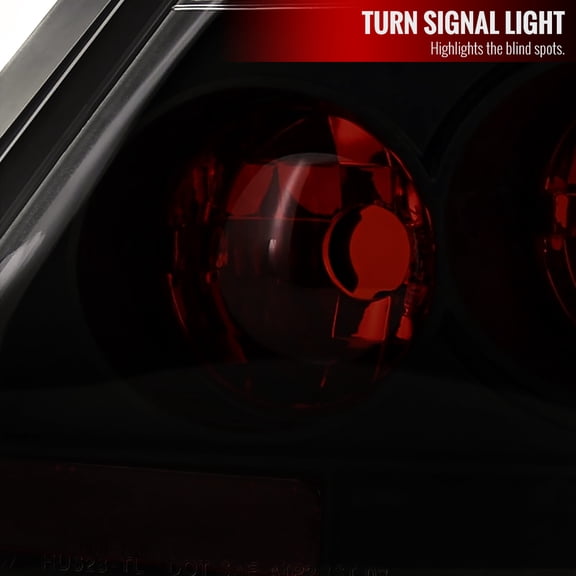 EURO TAIL LIGHTS GLOSSY BLACK HOUSING WITH SMOKE LENS Made for and Compatible with 05-10 SCION TC