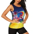 thumbnail image 2 of Lsque Mario Printed Workout Tank Tops for Women, Athletic Sports Tank Tops, Compression Sleeveless Dry Fit Shirts,Sleeveless Yoga Shirt-Small, 2 of 9