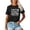Black, variant on Honeeladyy Rollbacks Women's I Am The Oldest Sister I Make The Rules Tee Funny Sayings Graphic Summer Tops Sister Family Funny Casual Shirt Gray