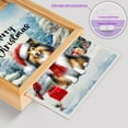 thumbnail image 4 of Merry Christmas Shetland Sheepdog Enjoys Woofmas Winter Xmas Holiday Acrylic Plaque with Wood Photo Frame Box Sheltie Dog Lover Gifts Light Box - 02022, 4 of 5