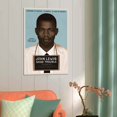 thumbnail image 4 of John Lewis Good Trouble Canvas Wall Art Poster Decorative Bedroom Modern Home Print Picture Artworks Posters 24x36inch(60x90cm), 4 of 6