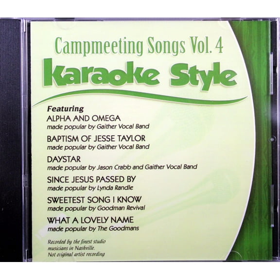 Campmeeting Songs Volume 4 Daywind Christian Karaoke Style NEW CD G 6 Songs