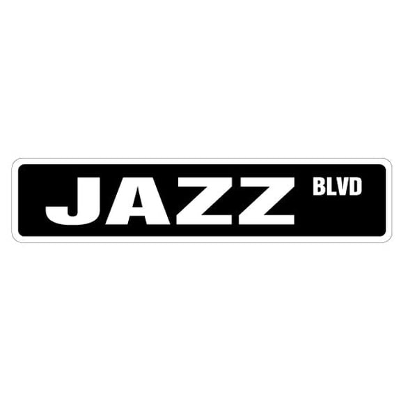 JAZZ Street Sign music musicians artists club singer | Indoor/Outdoor |  30" Wide