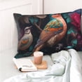 thumbnail image 4 of Yiaed Colorful Rose Bird Print Brushed Microfiber Envelope Pillowcases, Standard,Envelope Closure Pillow Cases(No pillow core)-20"x30", 4 of 6