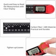 thumbnail image 3 of Carbon Fiber Digital Angle Finder, With Stainless Steel Digital Angle Ruler And High Resolution Display For Professional Woodworking And Construction Work, 3 of 5