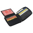 thumbnail image 5 of RFID Men's Leather Zipper wallet Zip Around Wallet Bifold Multi Card Holder Purse, 5 of 9