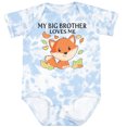 thumbnail image 3 of Inktastic My Big Brother Loves Me Little Fox Boys or Girls Baby Bodysuit, 3 of 5