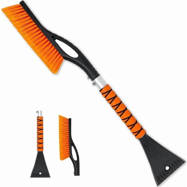 Cepillo para nieve PLACHIDAY de 69 cm con raspador de hielo desmontable