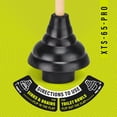 thumbnail image 5 of XTS-65-PRO Heavy Duty Toilet Plunger, Commercial Grade, Powerful Double Thrust Force Rubber Cup with Wood Handle, for Clogged Bathroom, Shower, and Kitchen (22" x 5.75"), 5 of 5