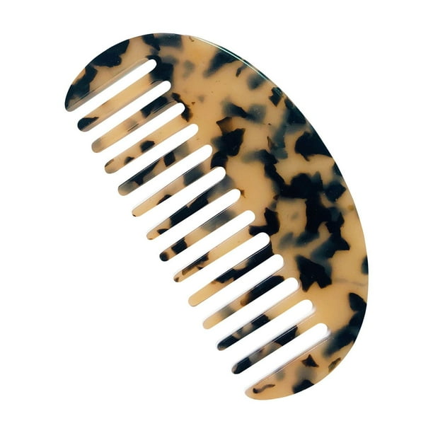 Peines para mujer, peines para el cabello, peine francés de dientes anchos de bolsillo, peine para el cabello con textura de mármol, patrón de leopardo, cepillo antiestático para desenredar, herramien