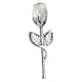 thumbnail image 4 of Rosa de cristal, regalo romántico para San Valentín, día de la madre, graduación. Blanco plateado, 4 of 9