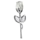 thumbnail image 4 of Rosa de cristal, regalo romántico para San Valentín, día de la madre, graduación. Blanco plateado, 4 of 9