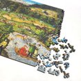 thumbnail image 3 of Wooden Jigsaw Puzzles for Adults - Uniquely Shaped Pieces - made in the USA by FoxSmartBox - 485 Pieces - Hunting near Hartenfels Castle, 3 of 6