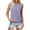 Purple, variant on Tank Top for Women Summer Outfits Crewneck T Shirts Trendy Eyelet Sleeveless Basic Beach Vacation Clothes