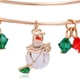 thumbnail image 3 of Brazalete navideño para mujer, dijes navideños, acabado brillante, pulseras navideñas, 3 of 5