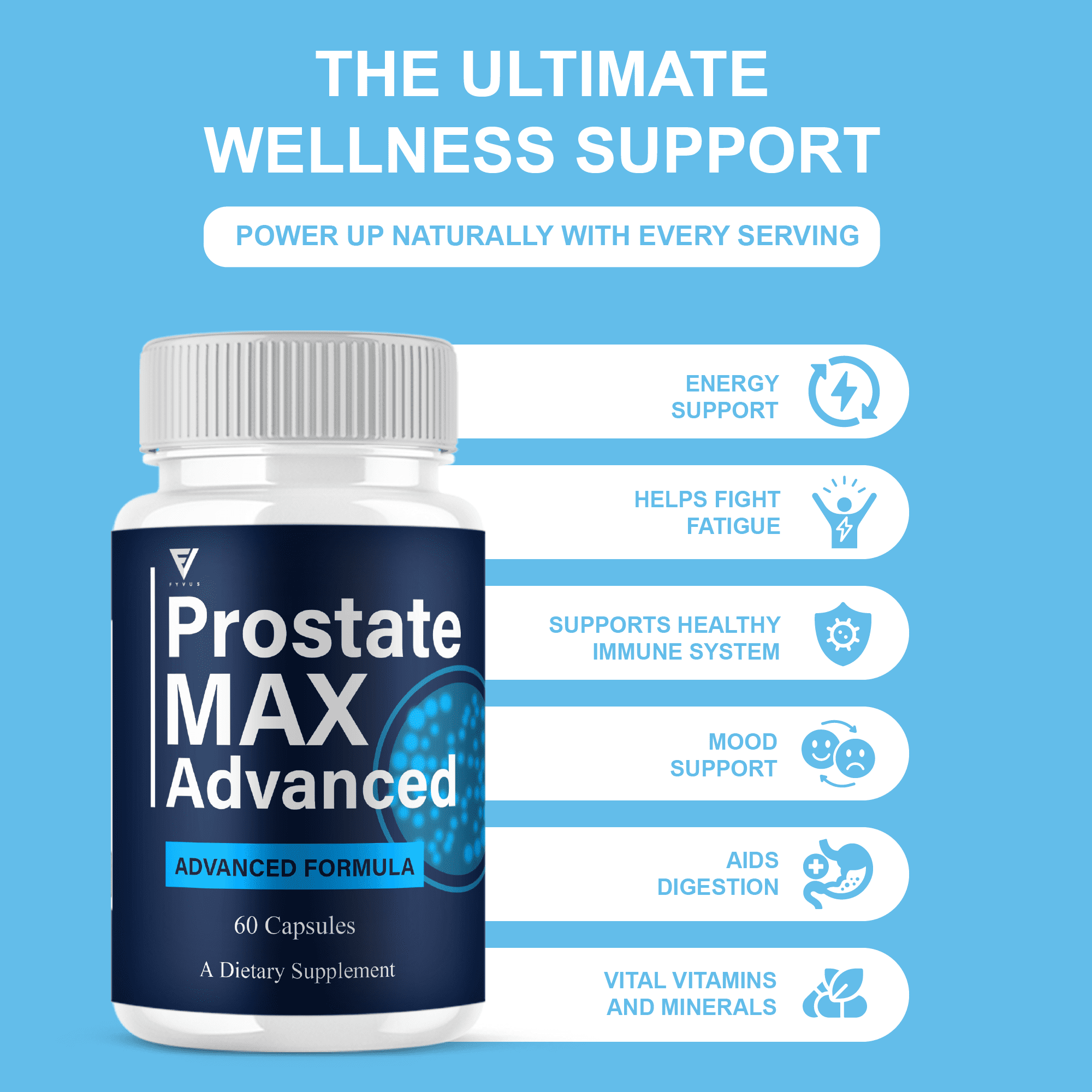 (3 Pack) Prostate Max Advanced Capsules, ProstateMax Daily Formula and Overall Health Pills (180 Capsules)