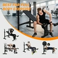 thumbnail image 2 of Seizeen Weight Bench Set for Home Gym, Foldable Workout Bench with 5-level Barbell Squat Rack & Leg Developer, Multi-Function Workout Strength Training Equipment Space-saving, 2 of 8