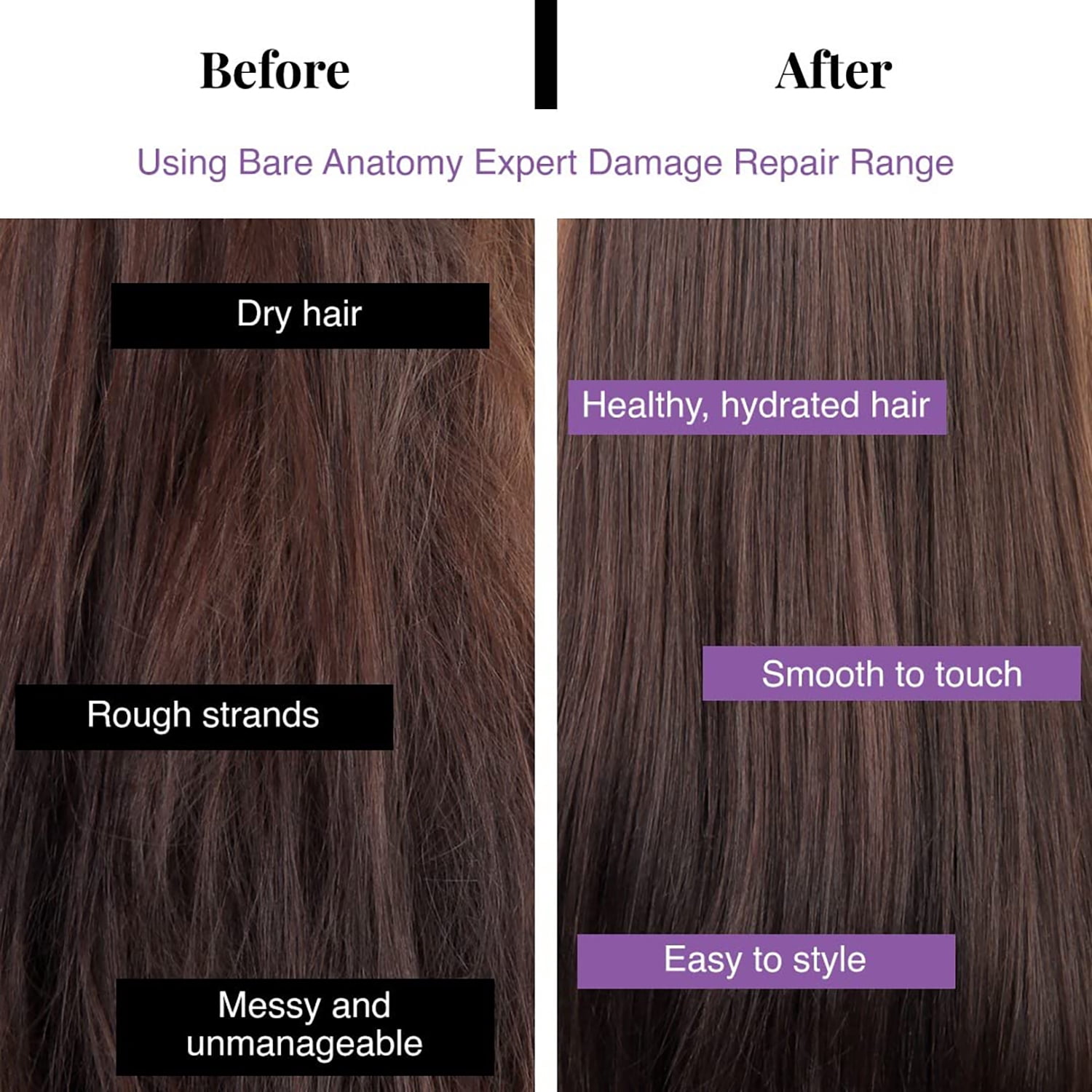 Bare Anatomy Ultra Smoothing Hair Serum 1.69 fl oz Formulated with QT Charge Technology Paraben Free-All Hair Types