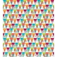 thumbnail image 3 of Indie Duvet Cover Set, Triangles Pattern with Deer Elk Portraits Geometric Colorful Funky Hipster Tile Urban, Decorative 2 Piece Bedding Set with 1 Pillow Shams, Twin Size, Multicolor, by Ambesonne, 3 of 3