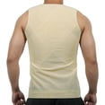 thumbnail image 5 of Unique Bargains Men Body Slimming Tummy Shaper Control Underwear with Zipper Stretch Shapewear Polyester Beige L, 5 of 7